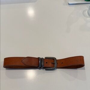 Elegant Brown Leather Women's Belt vintage size medium Jennifer Graham